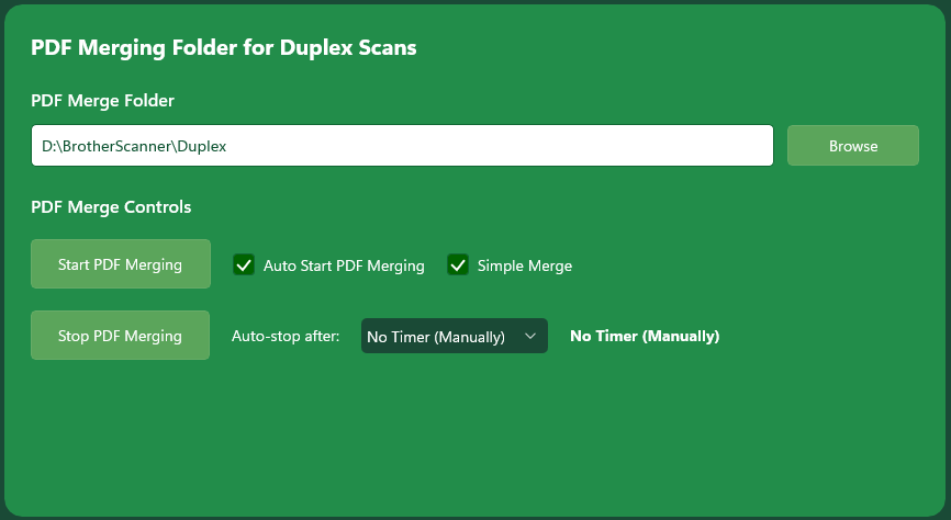 MySorty PDF merging for duplex scans